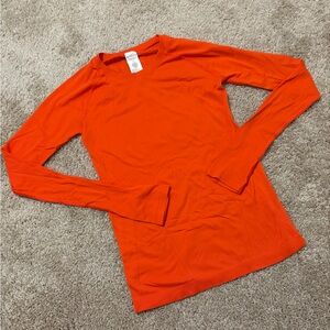 Athleta MOMENTUM Long Sleeve Top - Orange. XS